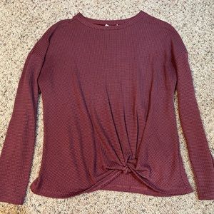 Women’s waffle long sleeve